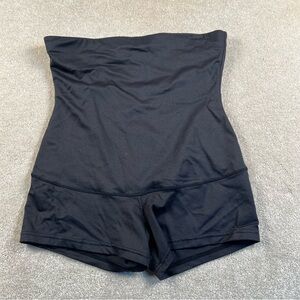 Maidenform Flexees Shapewear Black Tummy Slimmer Shorts size Large